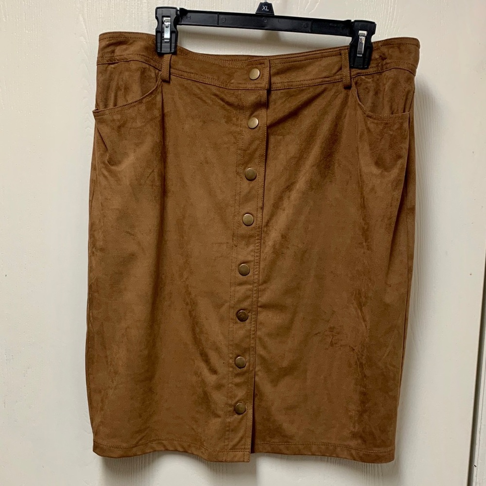 Forever 21+ Faux Suede Skirt